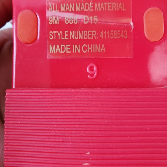 NWB Tory Burch Mini Miller Jelly Thong Orange 9 - Picture 3 of 4